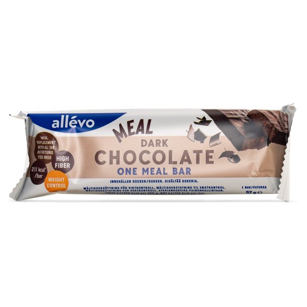 Allevo One Meal Bar, Dark chocolate, 1 st