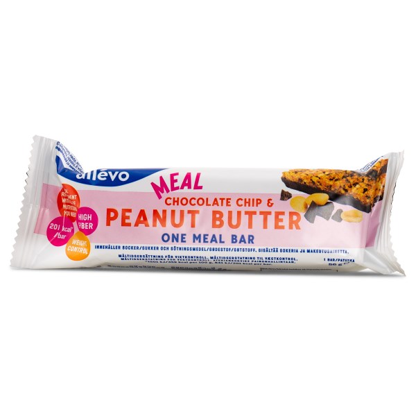 Allevo One Meal Bar, Chocolate Chip Peanut, 1 st