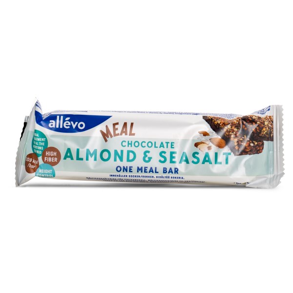 Allevo One Meal Bar, Almond & Seasalt, 1 st