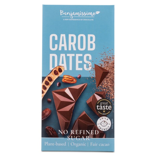 Benjamissimo Choklad Mylk, Carob & Dadlar, 60 g