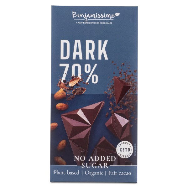 Benjamissimo Choklad Sockerfri, Mörk 70 %, 60 g