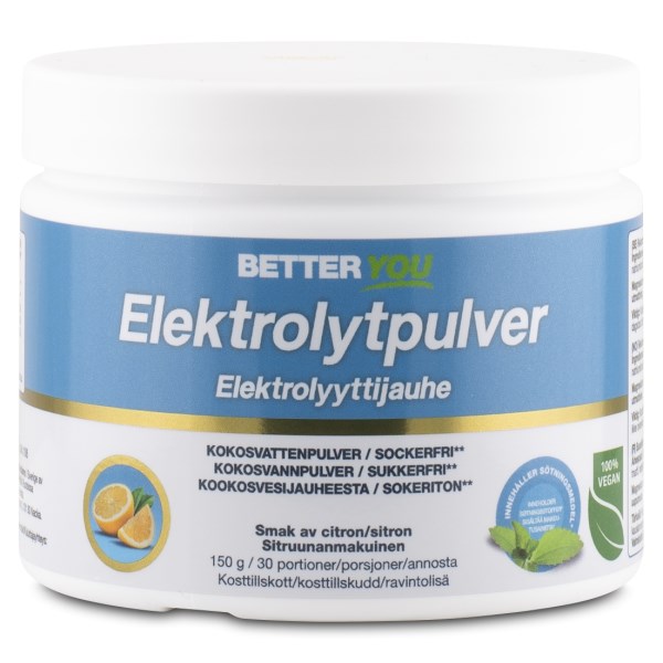 Better You Elektrolytpulver, Citron, 150 g