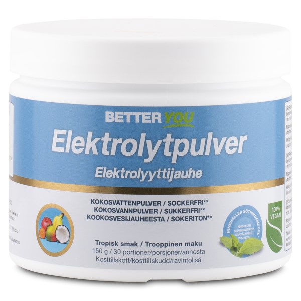 Better You Elektrolytpulver, Tropisk, 150 g