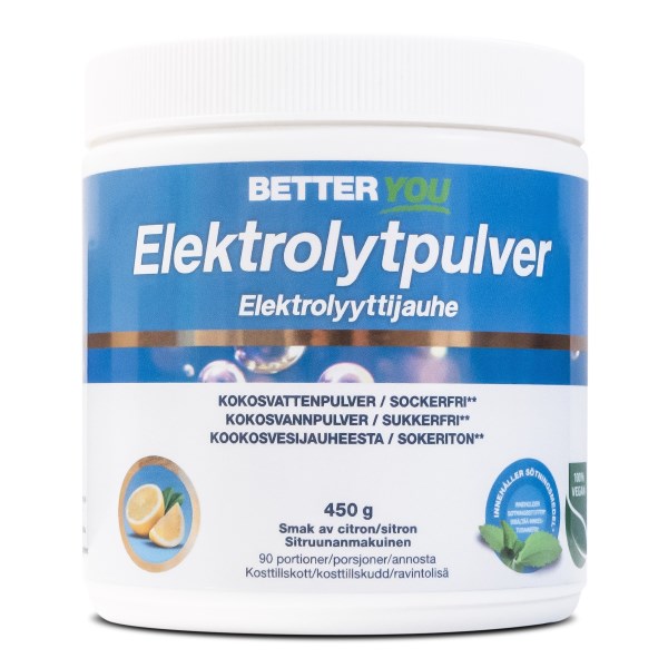 Better You Elektrolytpulver, Citron, 450 g