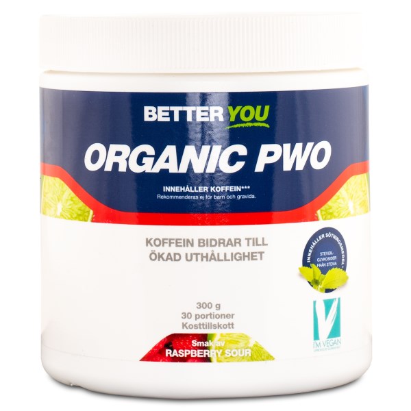 Better You Organic PWO, Raspberry / Sour, 300 g