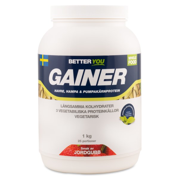 Better You Vegetarisk Gainer, Jordgubb, 1 kg