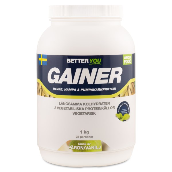 Better You Vegetarisk Gainer, Vanilj/päron, 1 kg