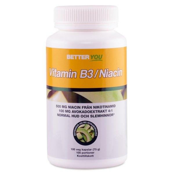 Better You Vitamin B3 / Niacin, 100 kaps