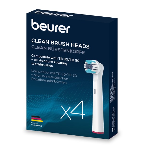 Beurer Tandborsthuvud, 4-pack, Clean