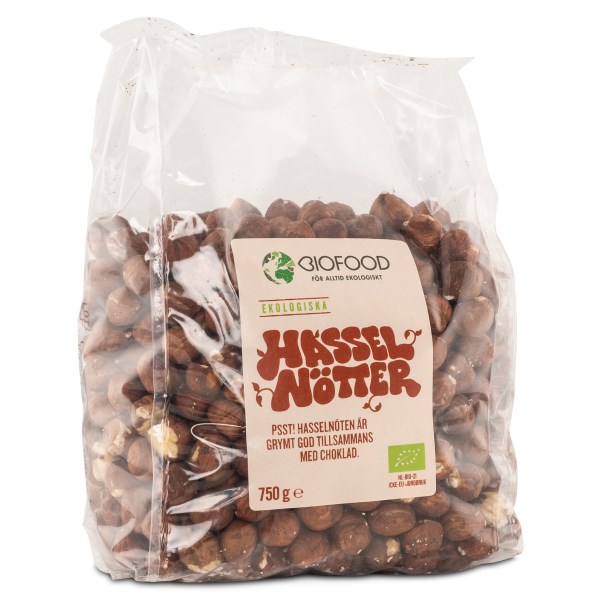 Biofood Hasselnötter EKO, 750 g