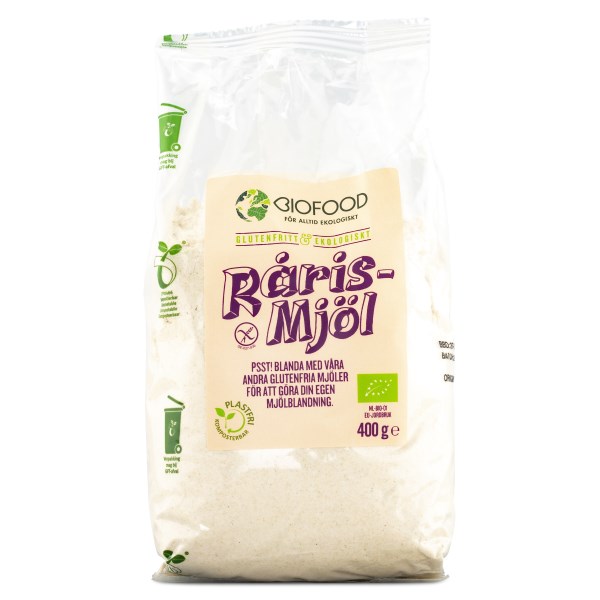 Biofood Rårismjöl, 400 g