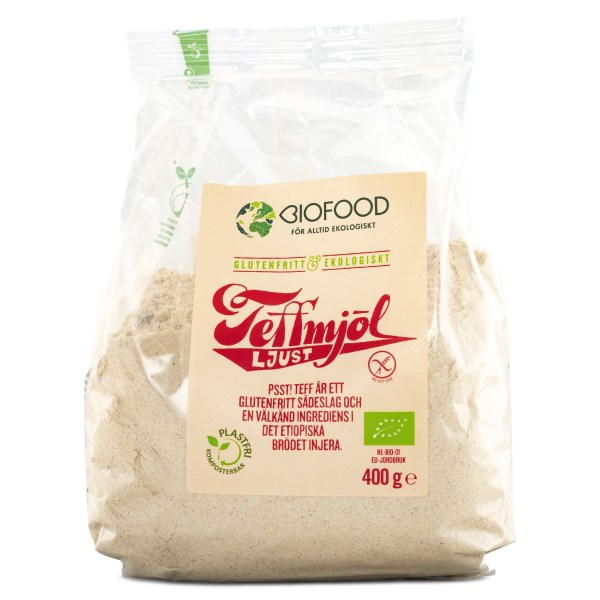 Biofood Teffmjöl Ljust, 400 g