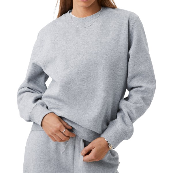 Björn Borg Centre Crew Sweatshirt Dam, L, Light Grey Melange