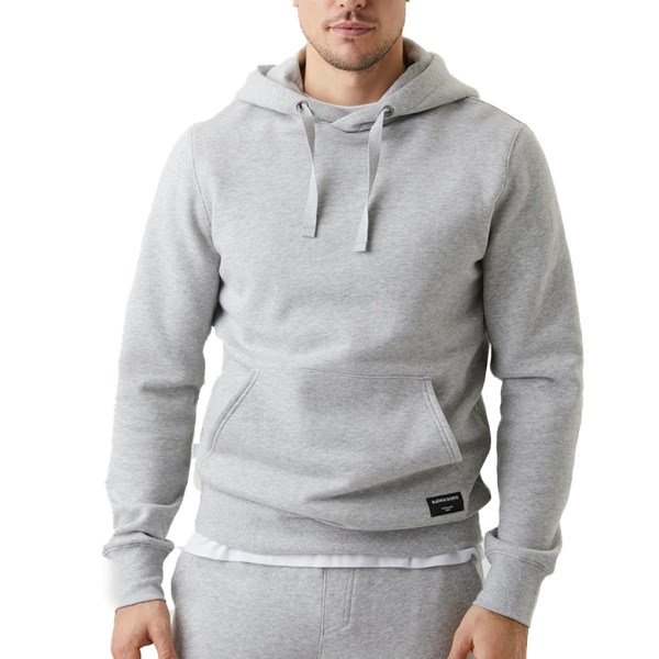 Björn Borg Centre Hoodie Man, M, Light Grey Melange