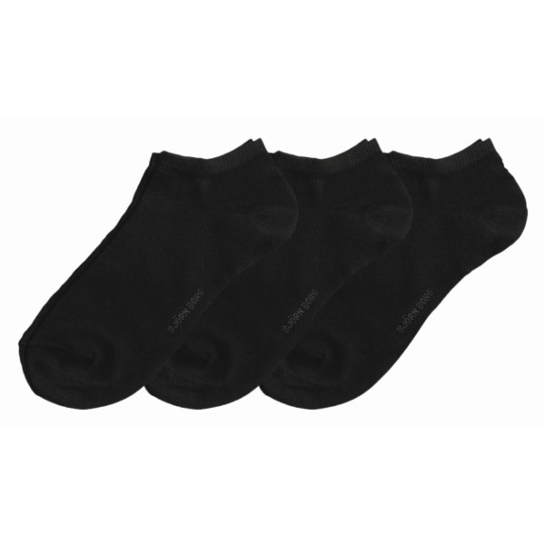 Björn Borg Essential Steps 3-pack, 35-38, Black