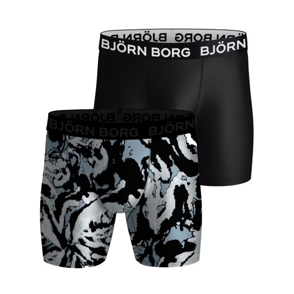 Björn Borg Performance Boxer 2-pack, S, Black/Multi