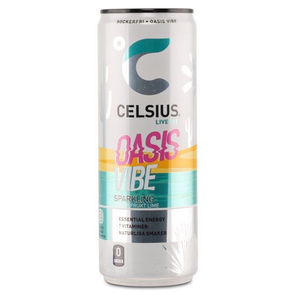 Celsius, Oasis Vibe kolsyrad, 1 st