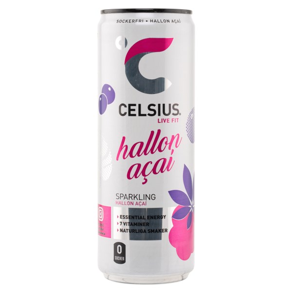 Celsius, Hallon/Acai kolsyrad, 1 st