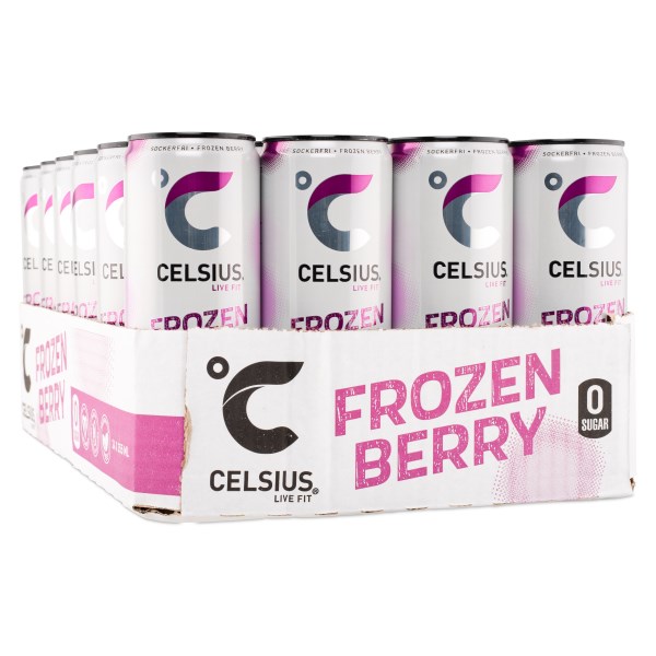 Celsius, Frozen Berry kolsyrad, 24-pack