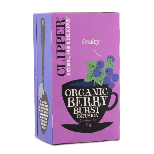 Clipper Tea Organic Berry Burst, 20 påsar