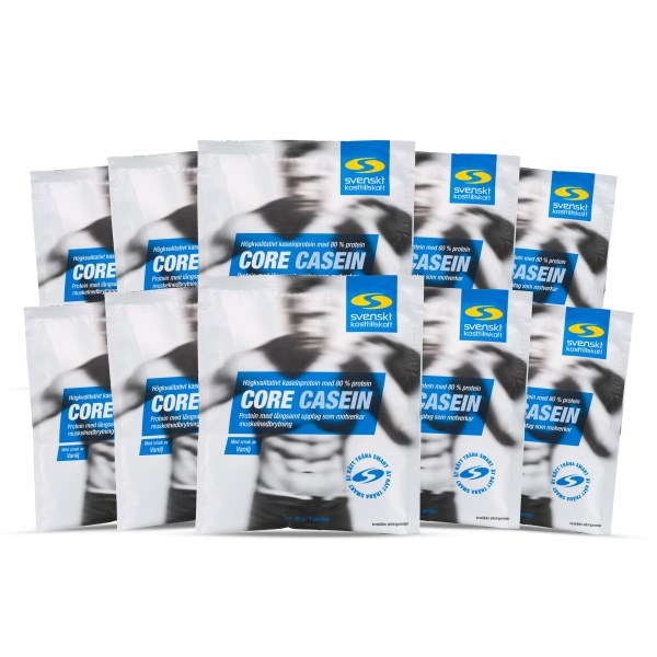 Core Casein Portionspåse, Vanilj, 10-pack