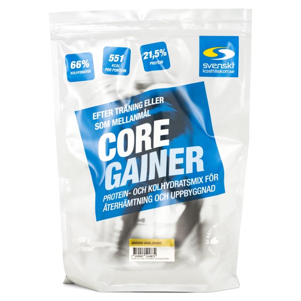 Core Gainer, Gräddig Vaniljshake, 1,6 kg