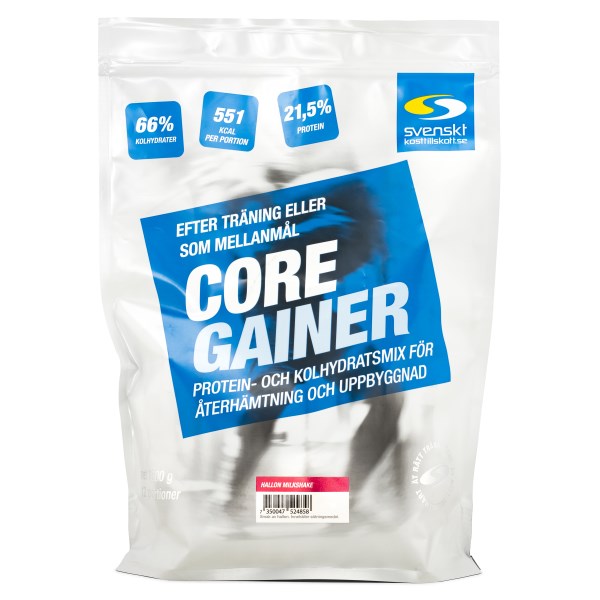 Core Gainer, Hallon Milkshake, 1,6 kg