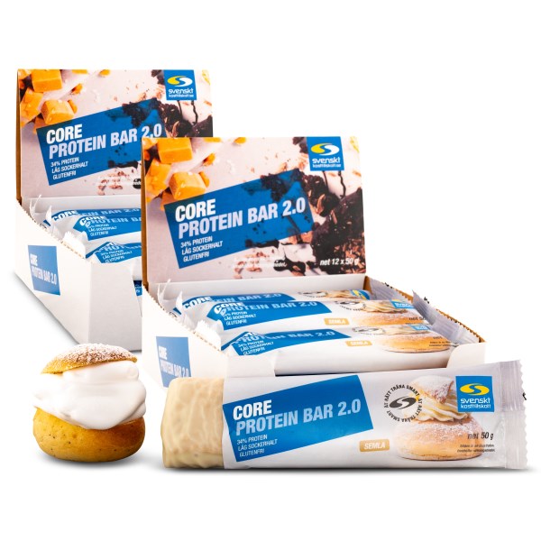 Core Protein Bar 2.0, Semla, 24-pack