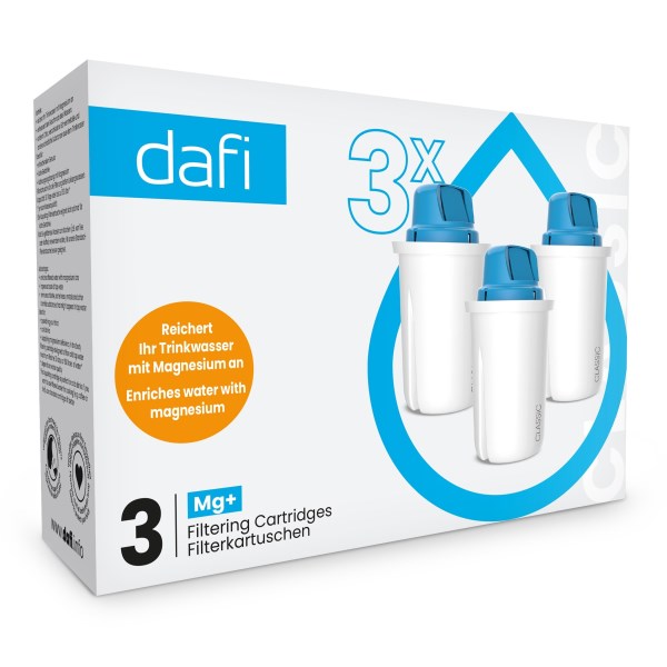 Dafi Filterpatron + Magnesium, 3-pack