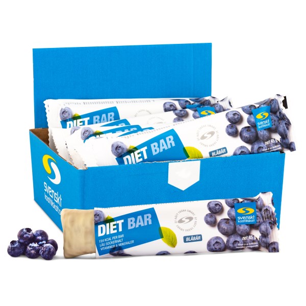 Diet Bar, Blåbär, 12-pack