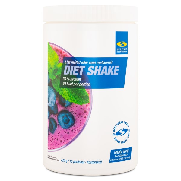 Diet Shake, Blåbär & vanilj, 420 g