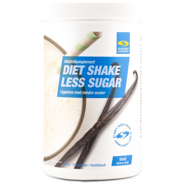 Diet Shake Less Sugar, Vanilj, 420 g