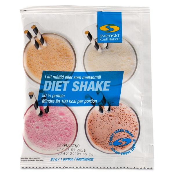 Diet Shake Portionspåse, Cappuccino, 28 g