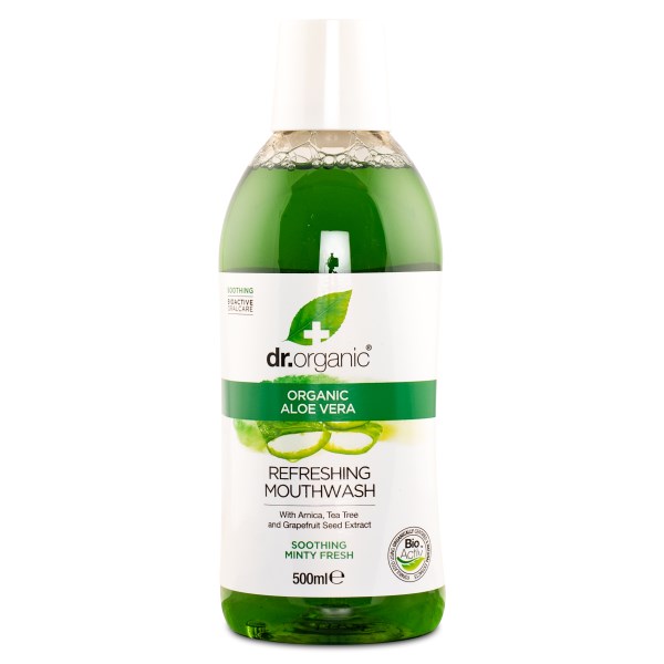 Dr Organic Aloe Vera Munskölj, 500 ml