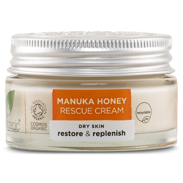 Dr Organic Manuka Honung Rescue Cream, 50 ml