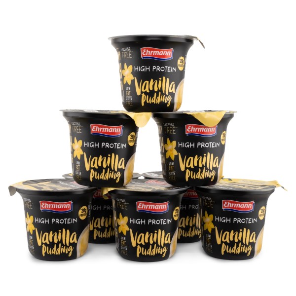 Ehrmann High Protein Pudding, Vanilla, 8-pack