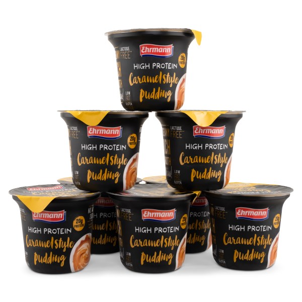 Ehrmann High Protein Pudding, Caramel, 8-pack