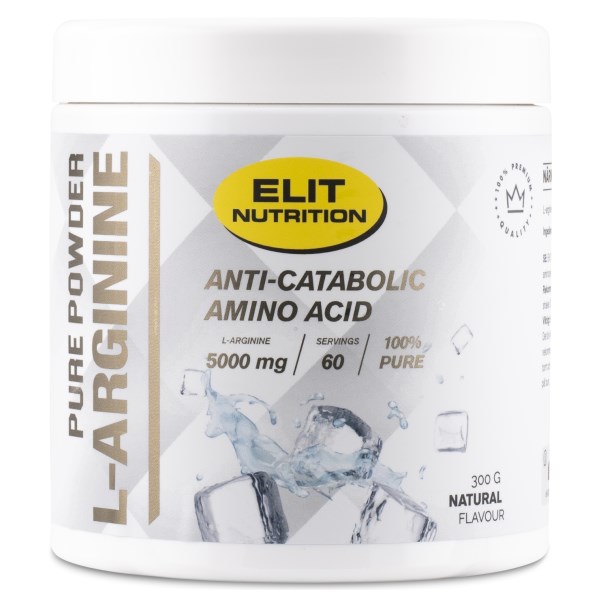 ELIT 100% Pure L-arginine Powder, Neutral, 300 g