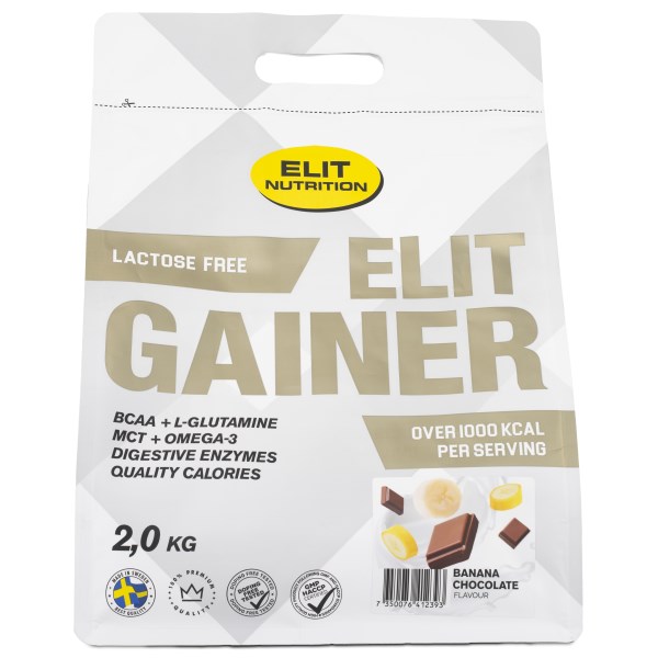 ELIT Gainer Laktosfri, Banana & Chocolate, 2 kg