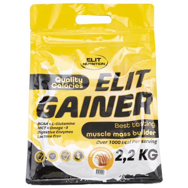 ELIT Gainer Laktosfri, Vanilla Caramel, 2 kg