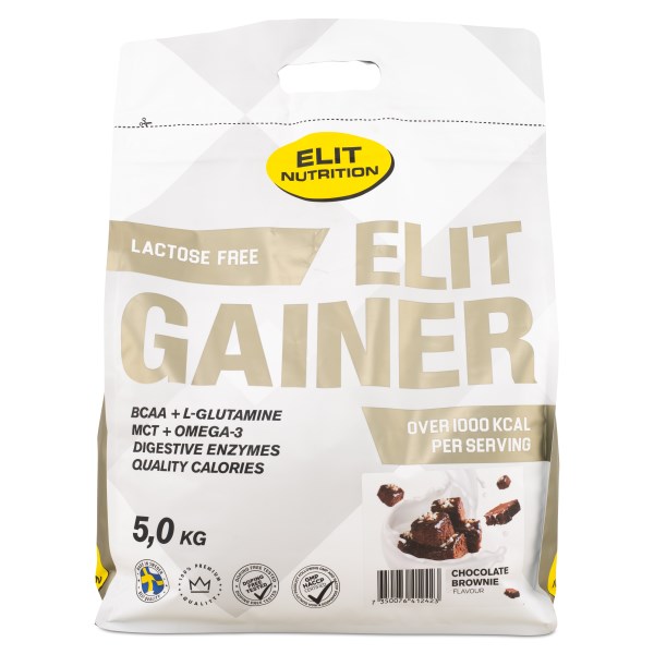 ELIT Gainer Laktosfri, Chocolate Brownie, 5 kg