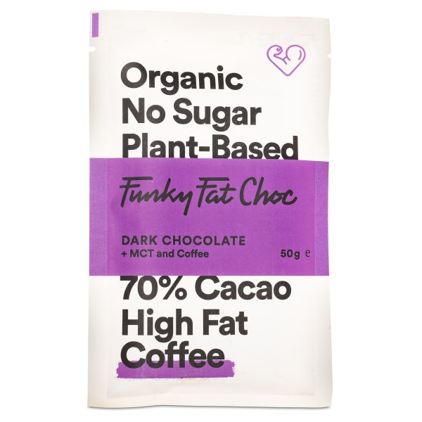 Funky Fat Foods Choklad, Kaffe, 50 g