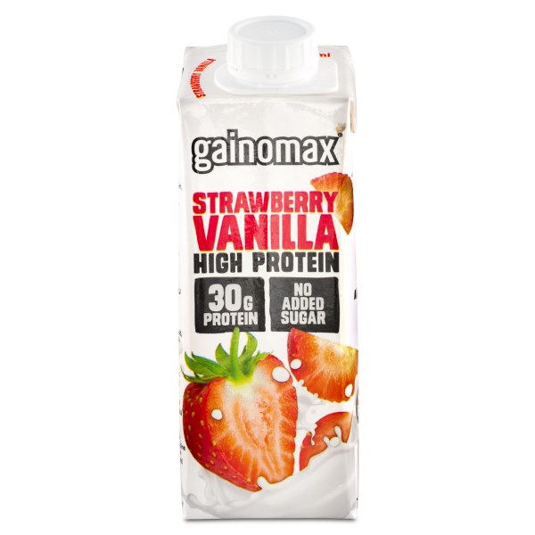 Gainomax High Protein Drink, Strawberry Vanilla, 250 ml