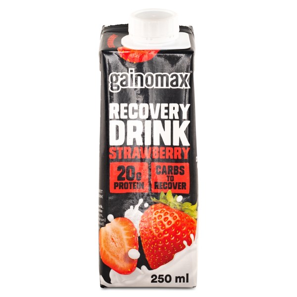 Gainomax Recovery Drink, Strawberry, 250 ml