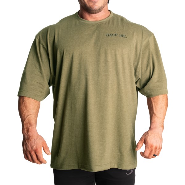 Gasp Division Iron Tee, , Army Green