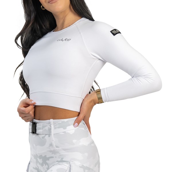 Gavelo Cropped Longsleeve, L, White