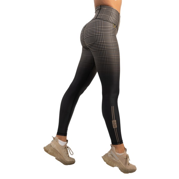 Gavelo GLNCHCK 5 Compression Tights, , Black/Brown