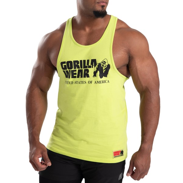 Gorilla Wear Classic Tank Top, S, Wild Lime