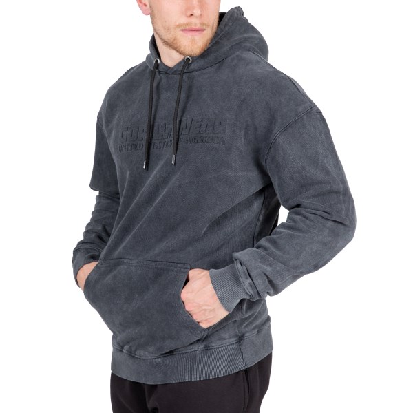 Gorilla Wear Crowley Oversized Hoodie, , Washed grey