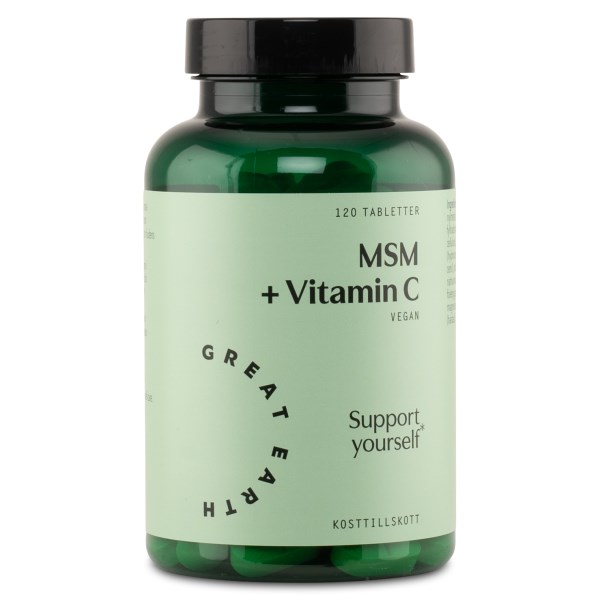 Great Earth MSM + Vitamin C, 120 tabl